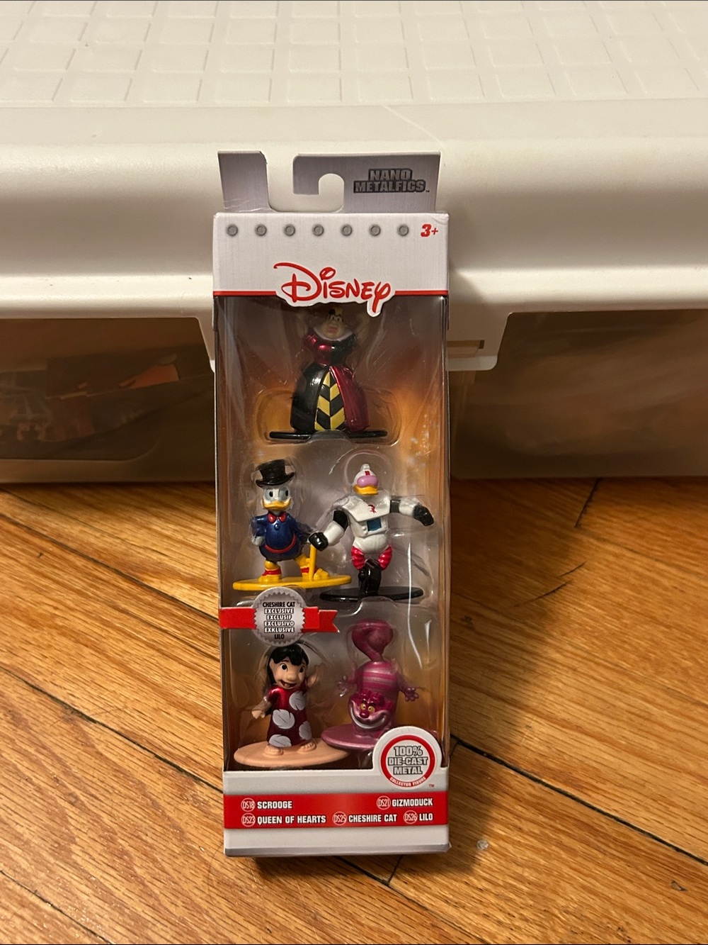 Disney Nano Metalfigs Set with Red, Black, Yellow, Blue, Pink Figures